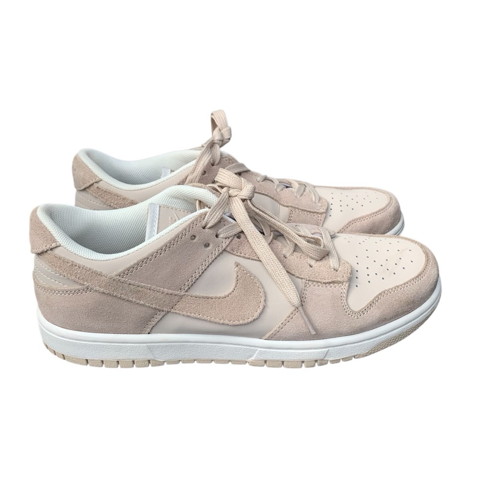 Nike Dunk Low Next Nature Shoes Womens Size 7 Beige Tan Suede Leather FD0873-126